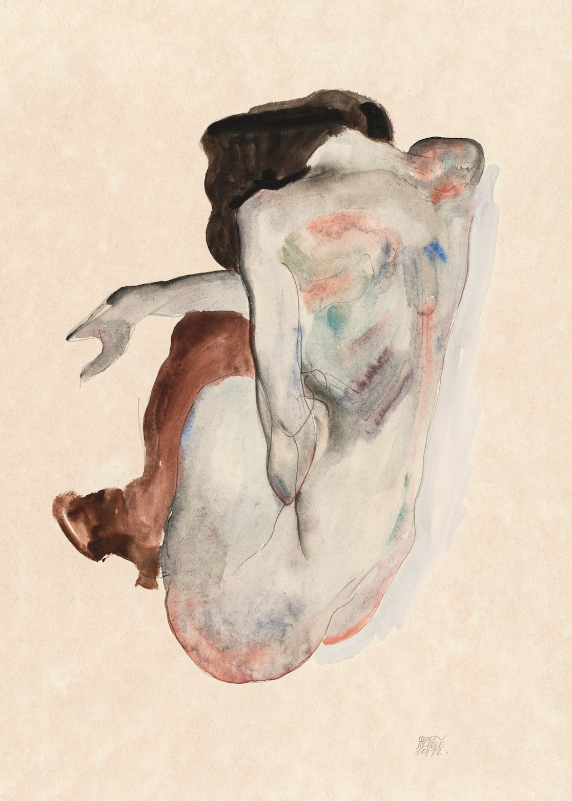 Naked lady af Egon Schiele