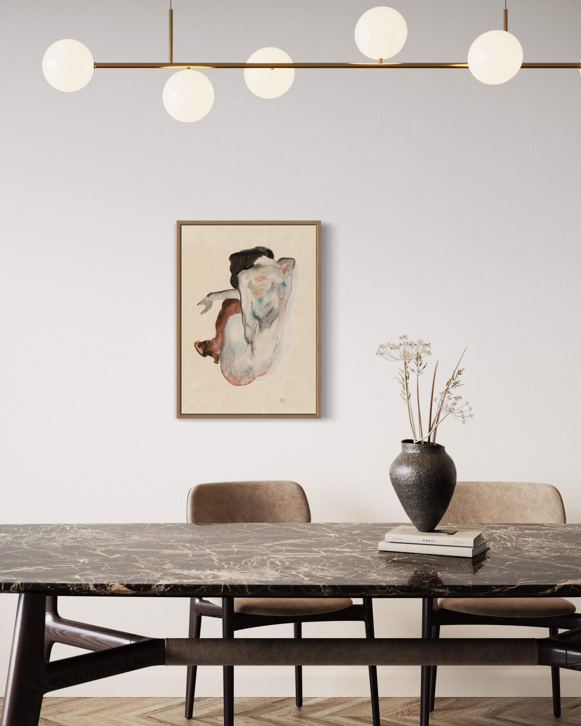 Naked lady af Egon Schiele