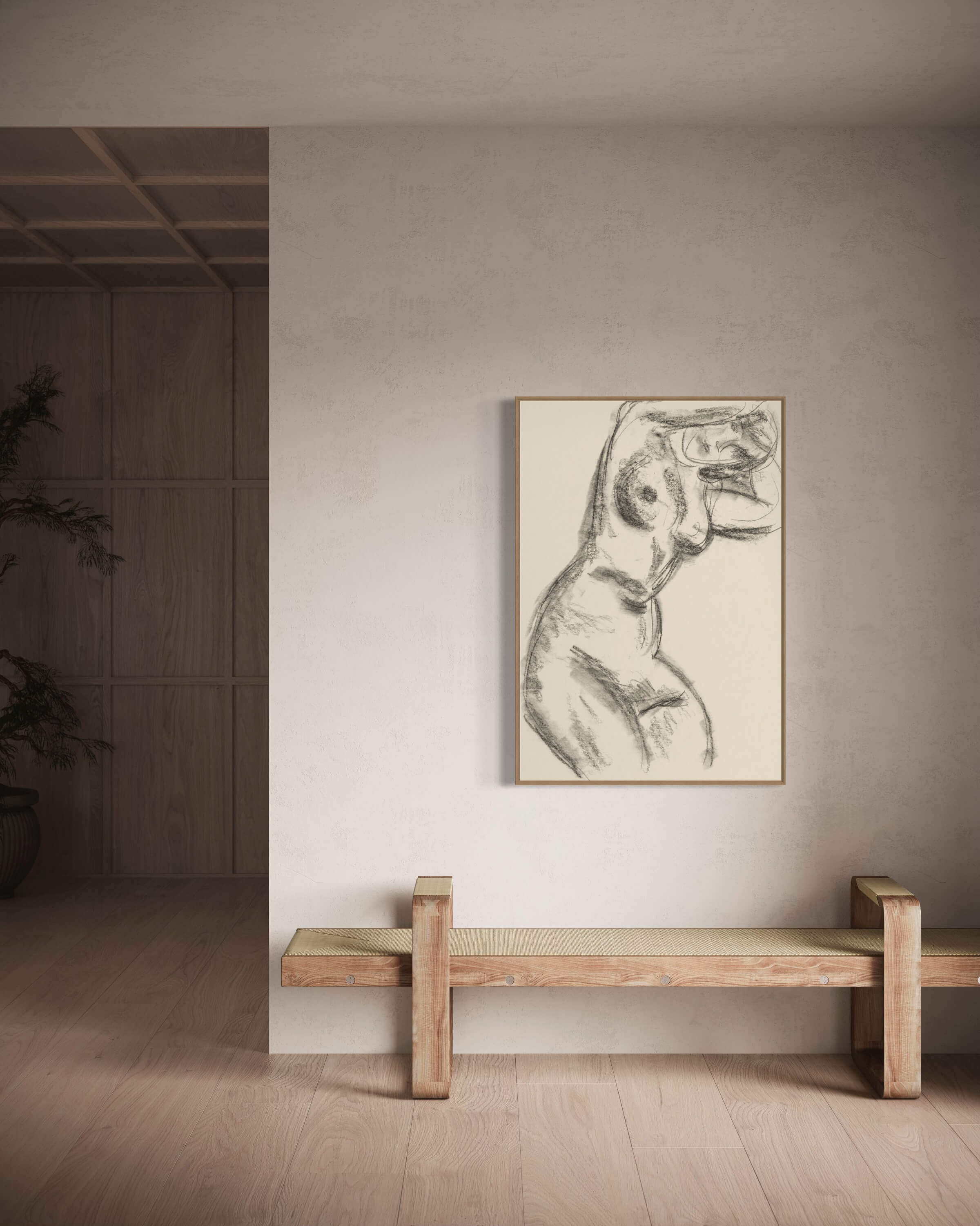 Nøgen kvinde af Leo Gestel