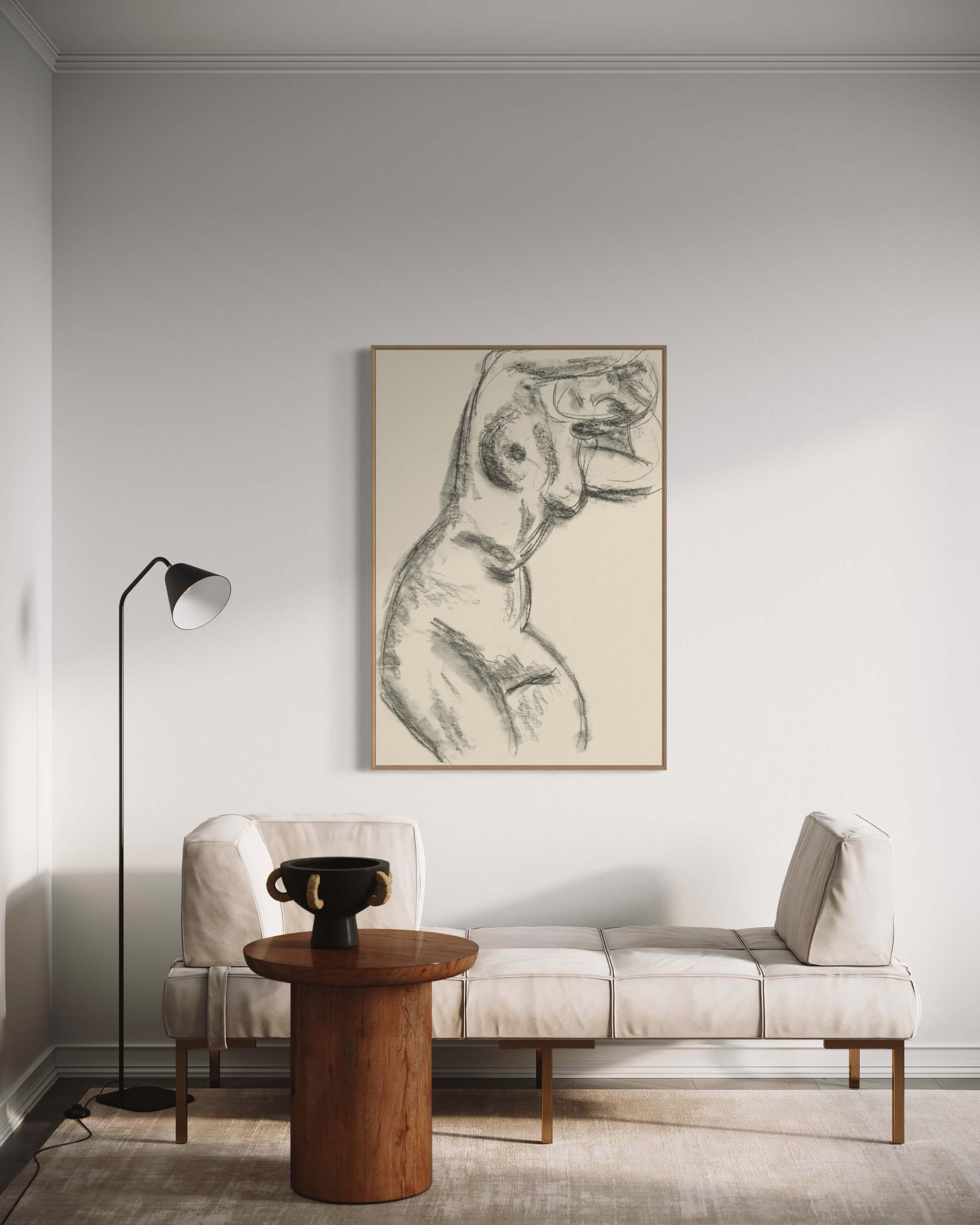 Nøgen kvinde af Leo Gestel