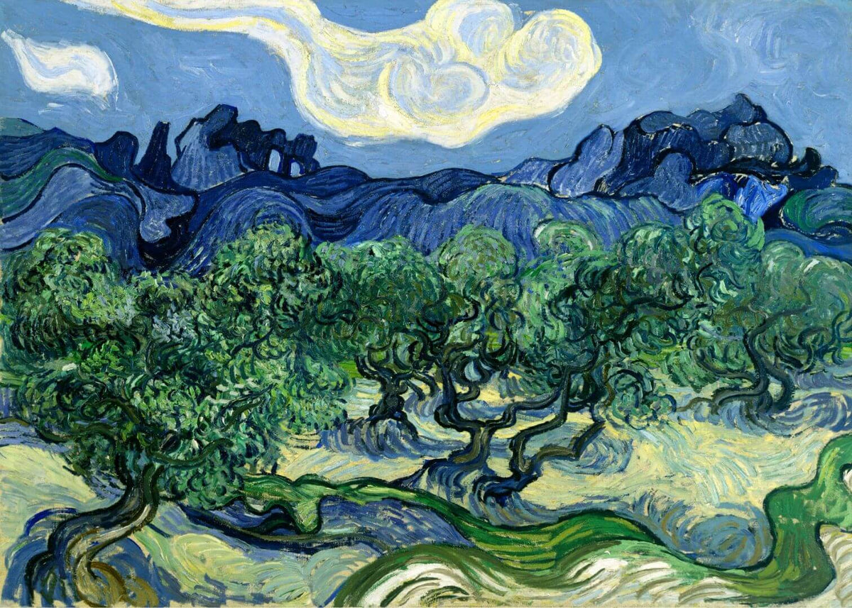 Van Gogh’s Grønne Landskaber Billedvæg