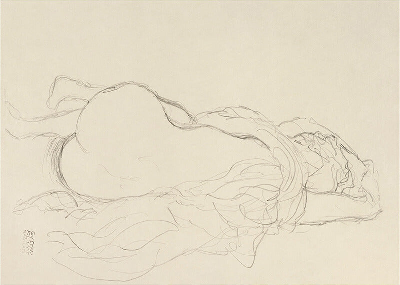 Reclining Nude with Drapery, Back View