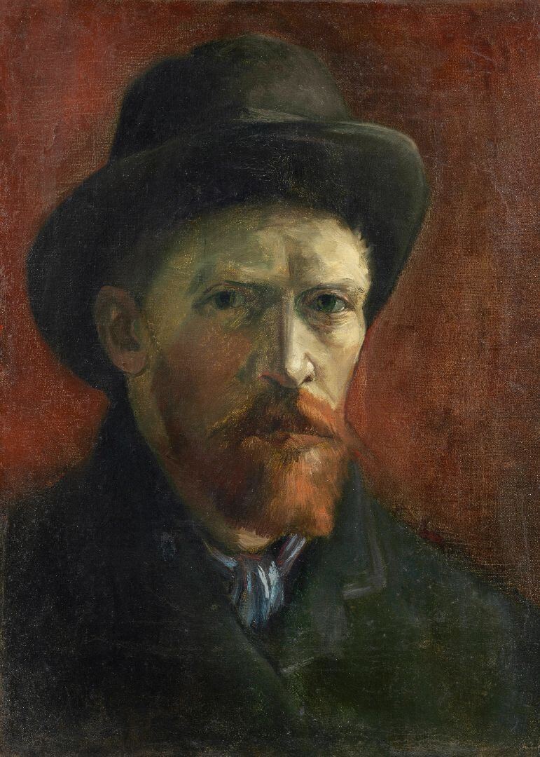 Self-Portrait with Dark Felt Hat (1886)