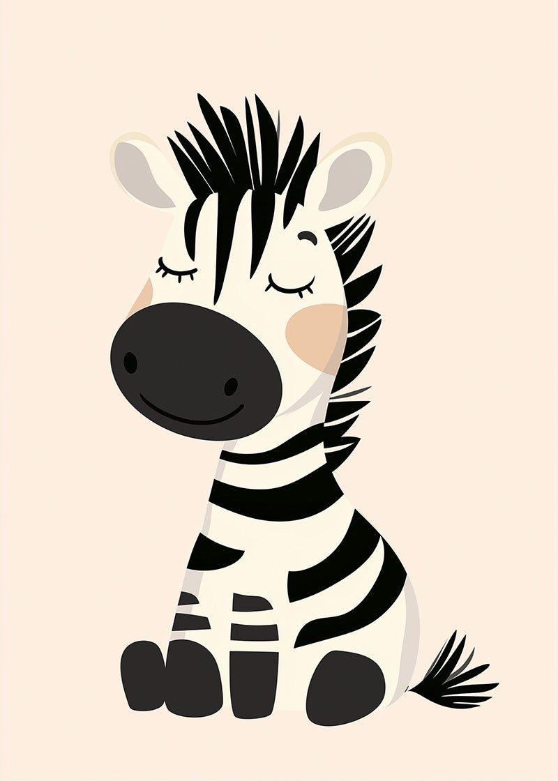 Sovende zebra