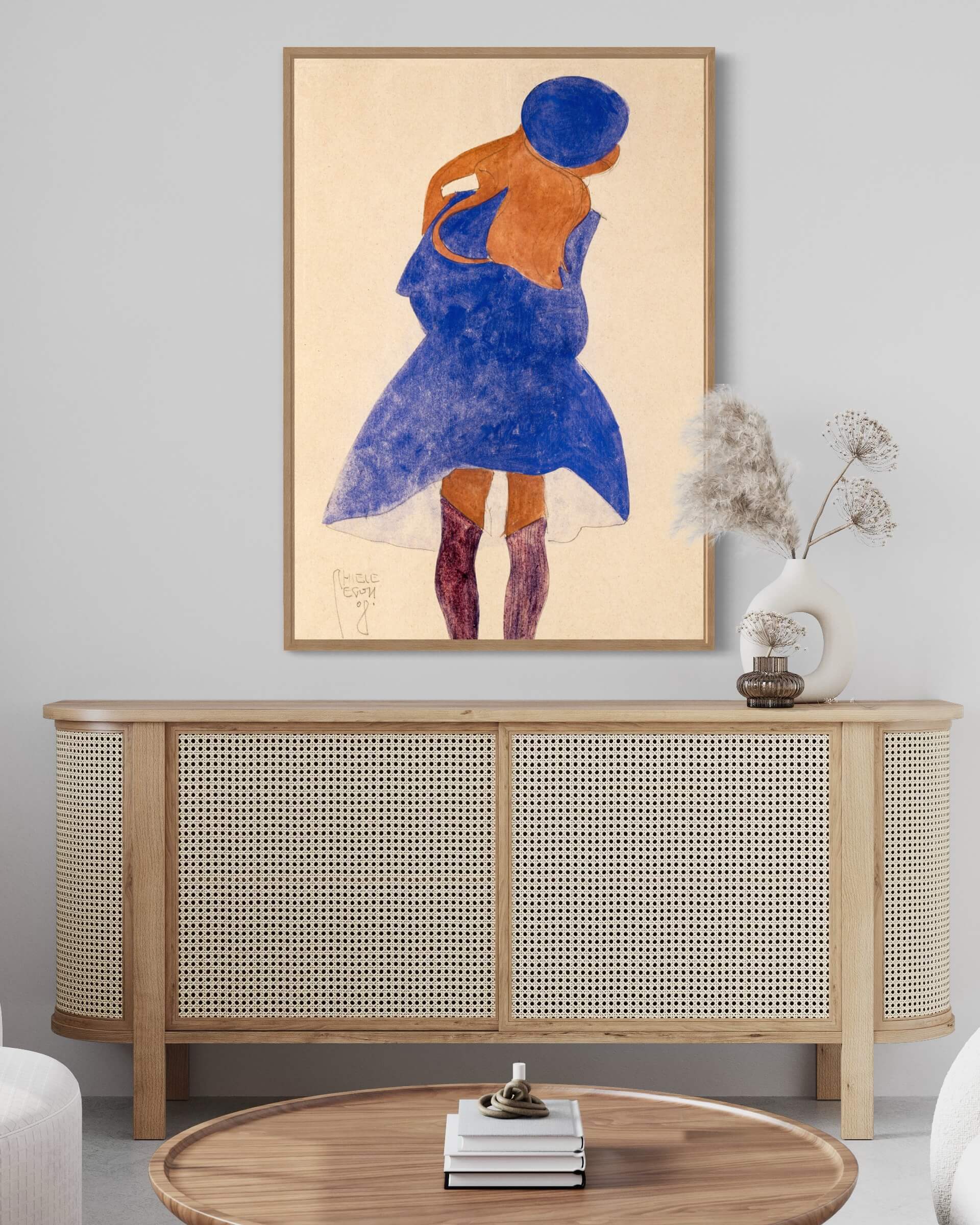 Standing Girl af Egon Schiele