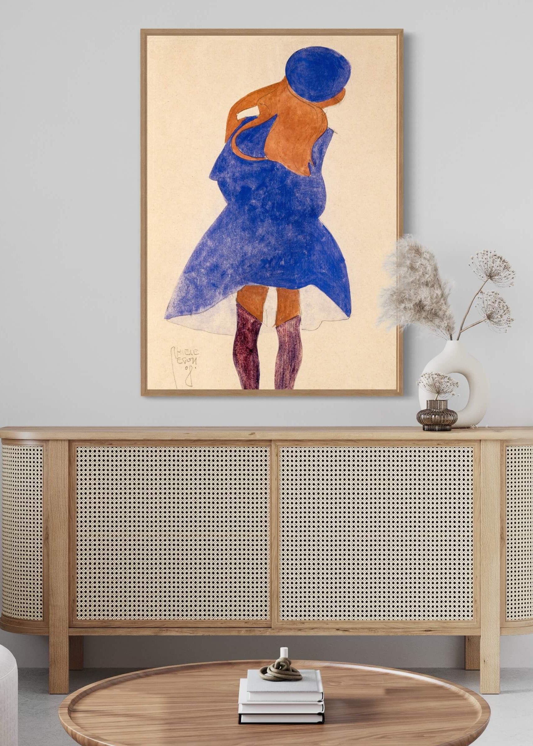 Standing Girl af Egon Schiele