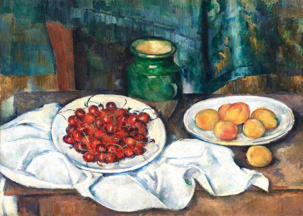 Still Life With Cherries And Peaches