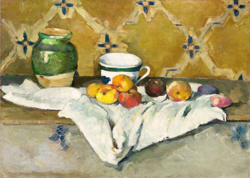 Still Life with Jar, Cup, and Apples