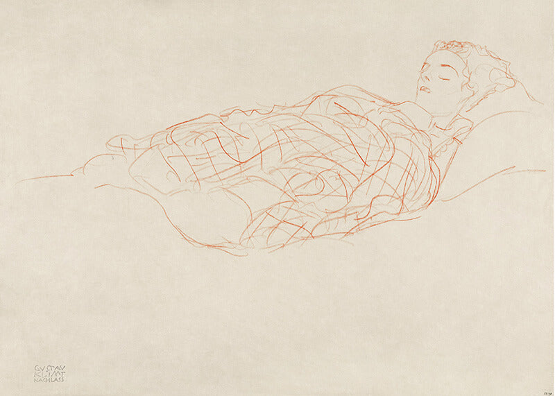 Study of a Woman Wrapped in a Plaid, Resting