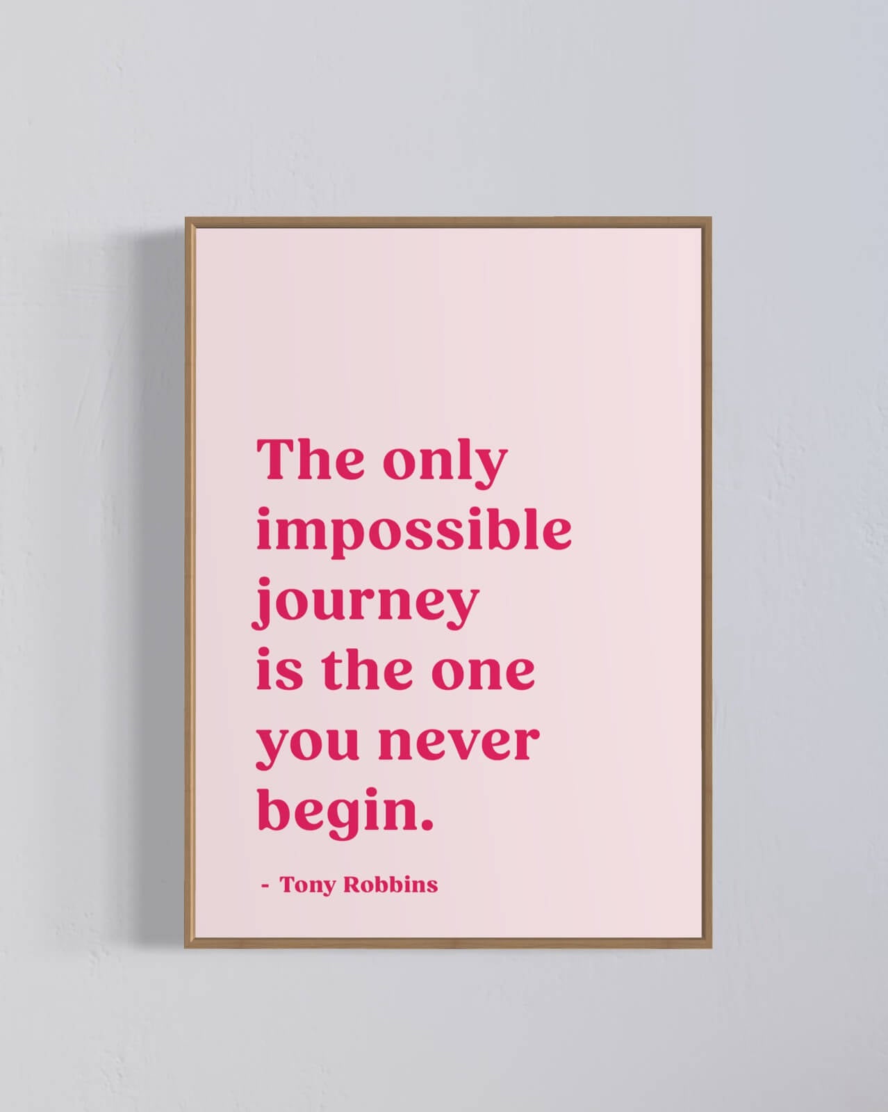 The only impossible journey - pink