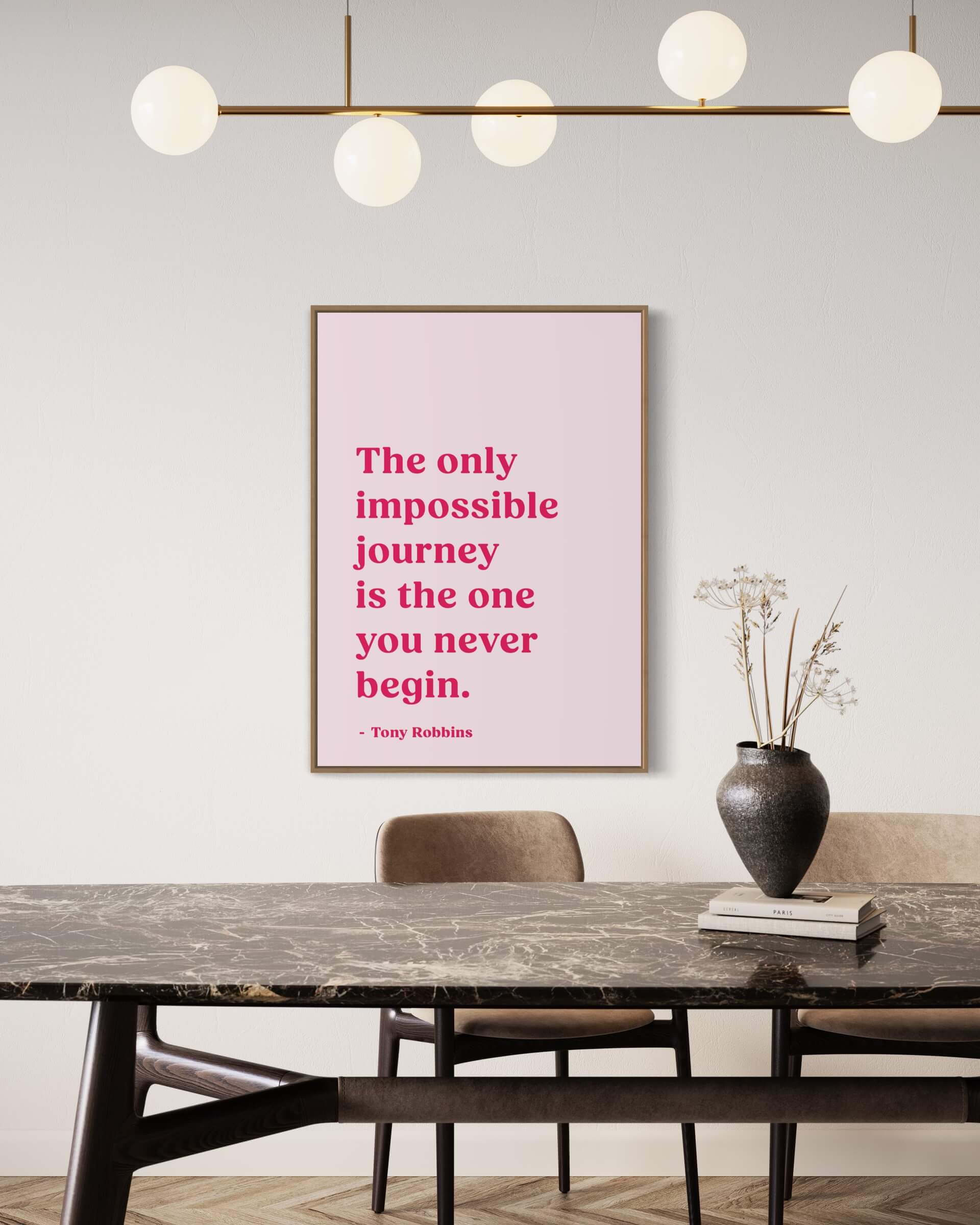 The only impossible journey - pink