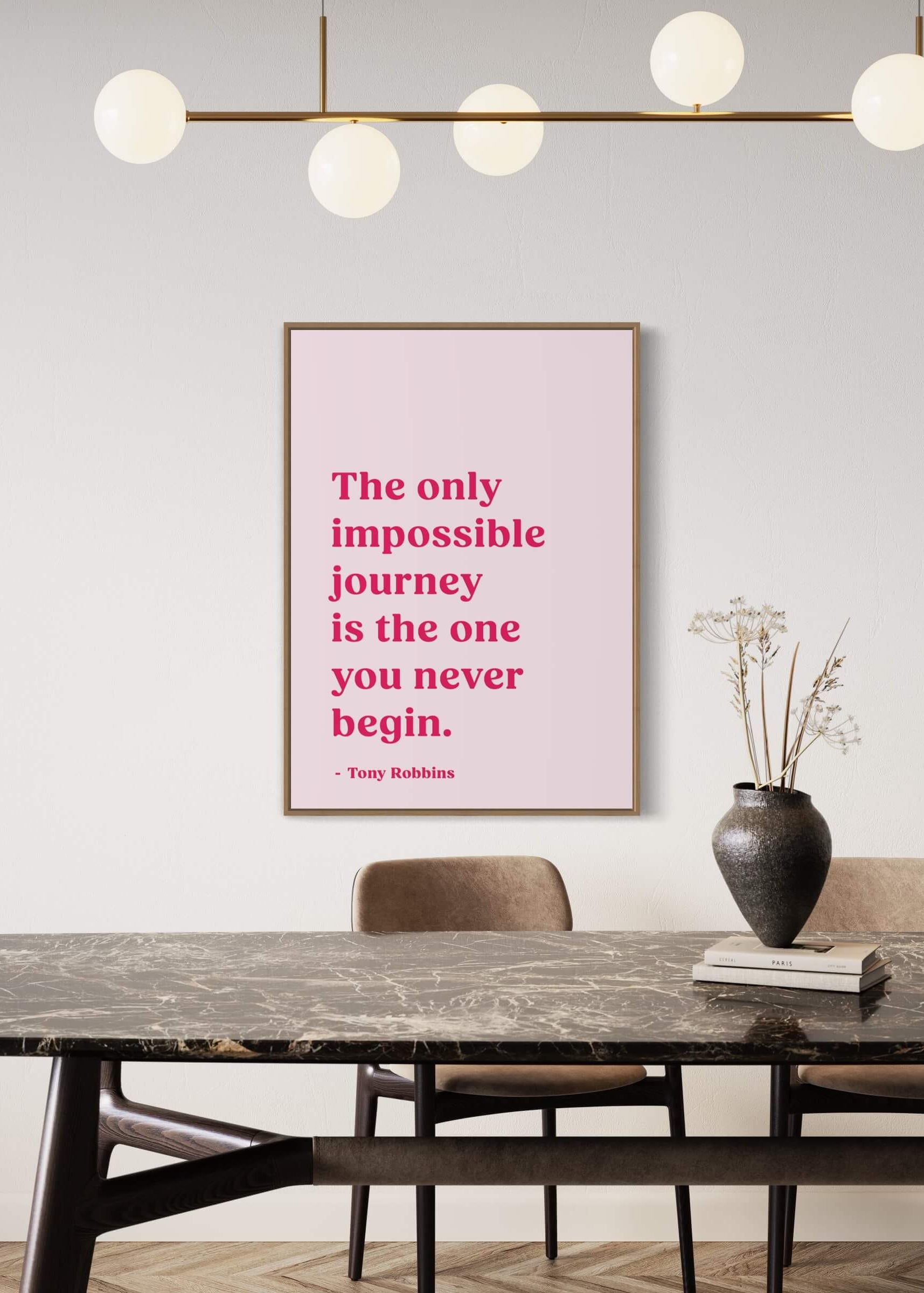 The only impossible journey - pink