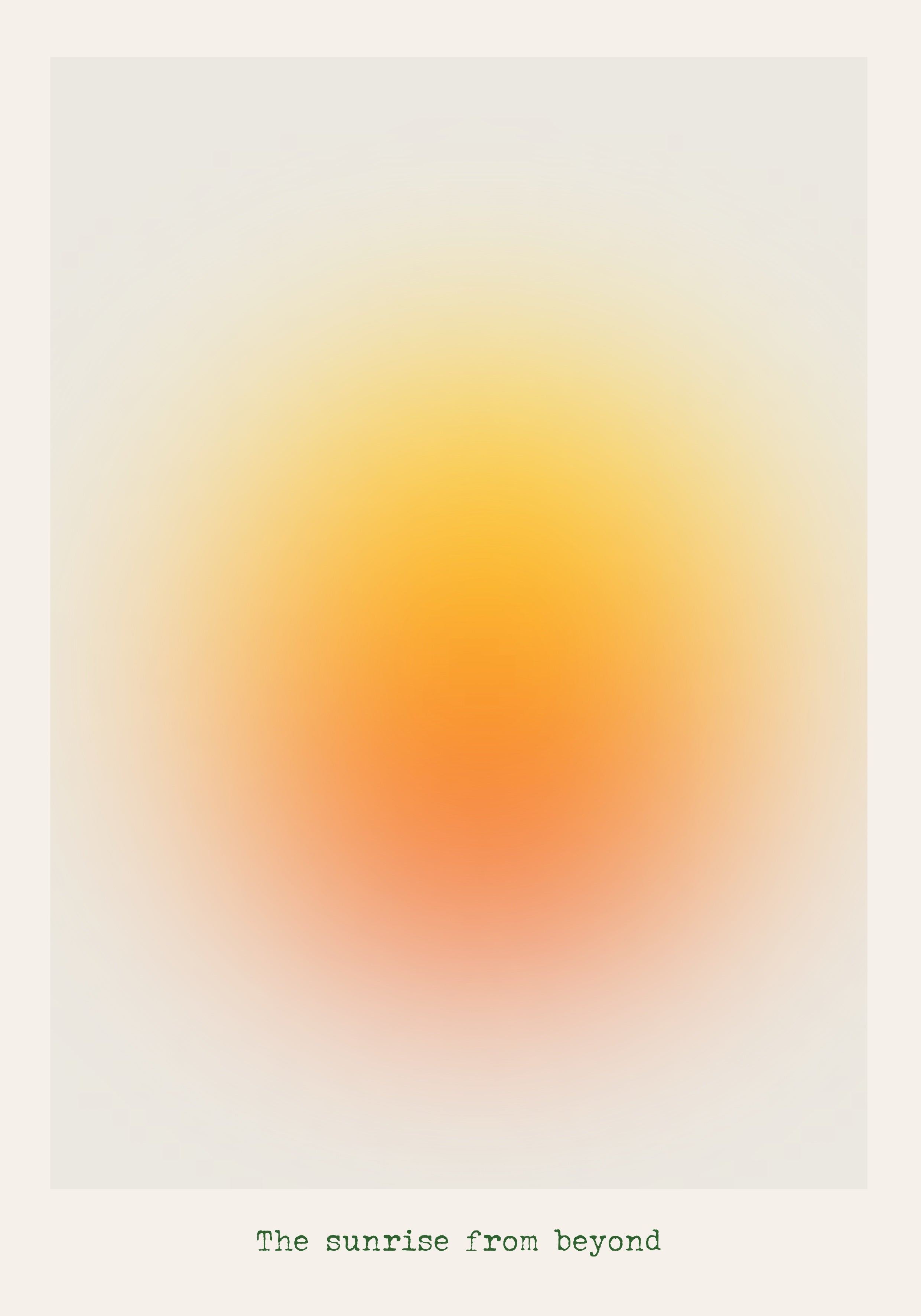 The sunrise from beyond