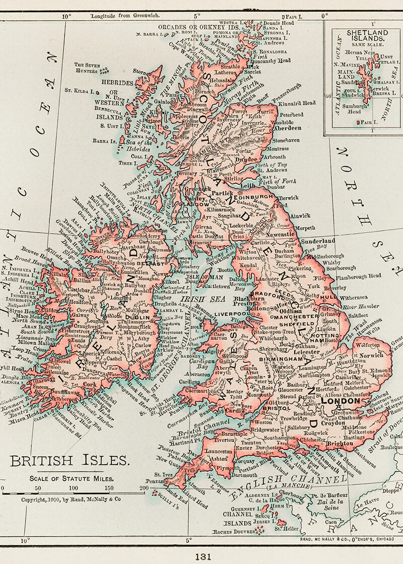 Universal Atlas of the World – British Isles