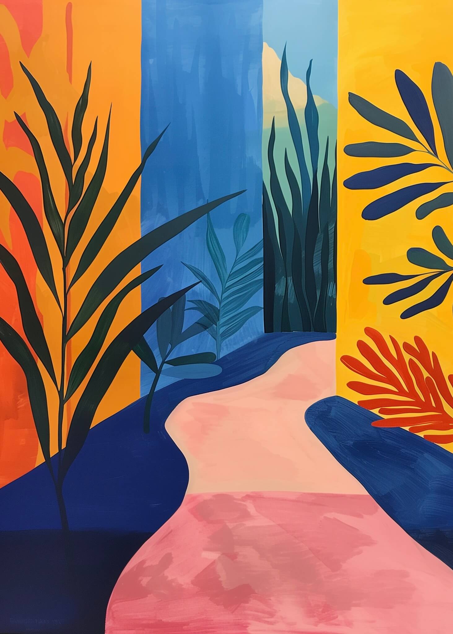 Vej til Stranden - Matisse Style
