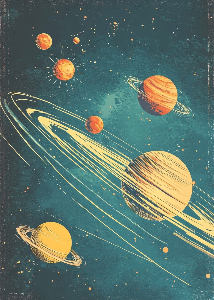 Vintage Cosmic Voyage