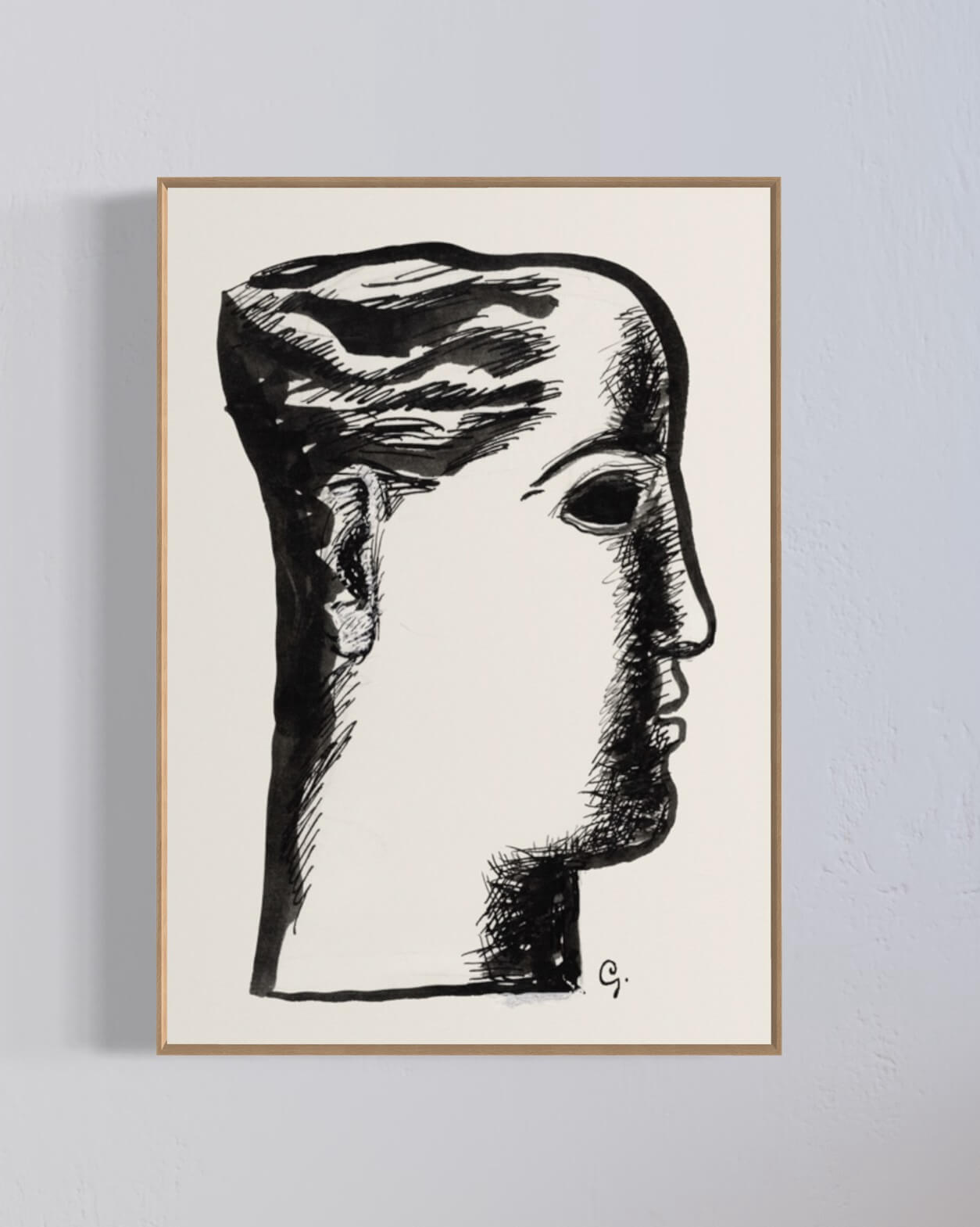Women's head af Leo Gestel