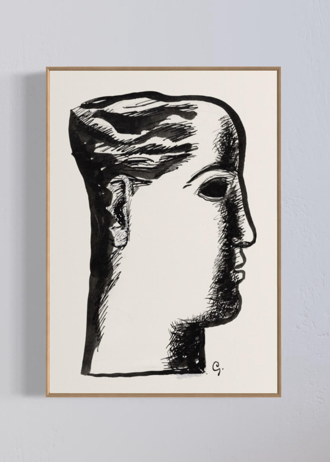 Women's head af Leo Gestel