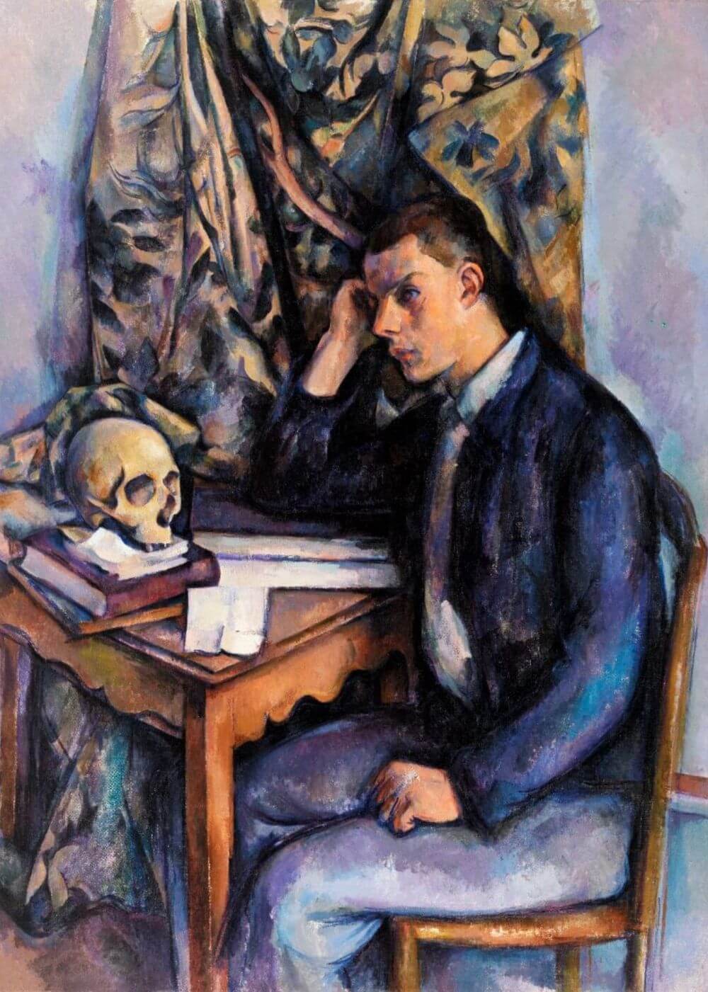 Young Man and Skull (Jeune homme A la tate de mort)