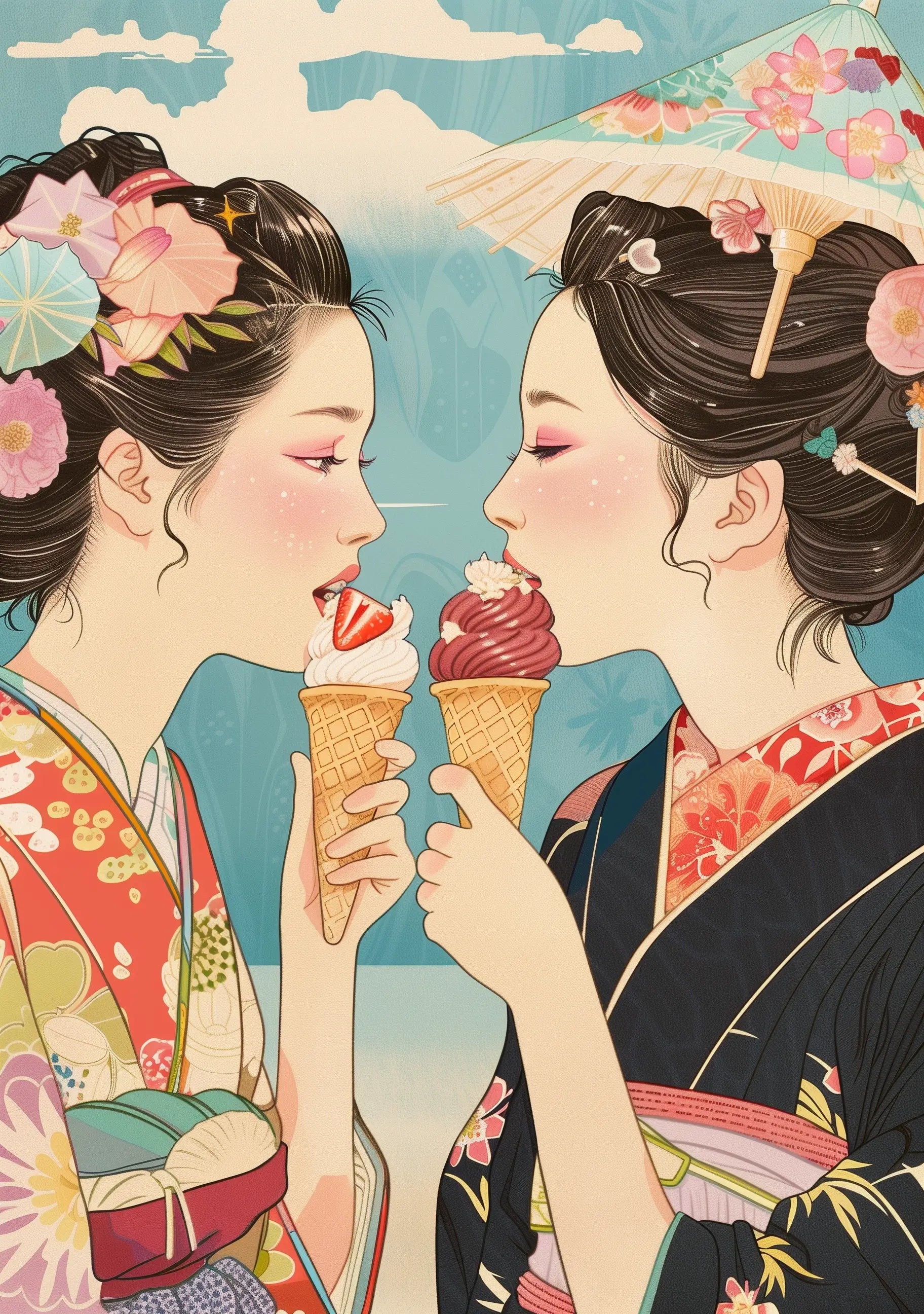 Sommerens Kys - is i Kimono