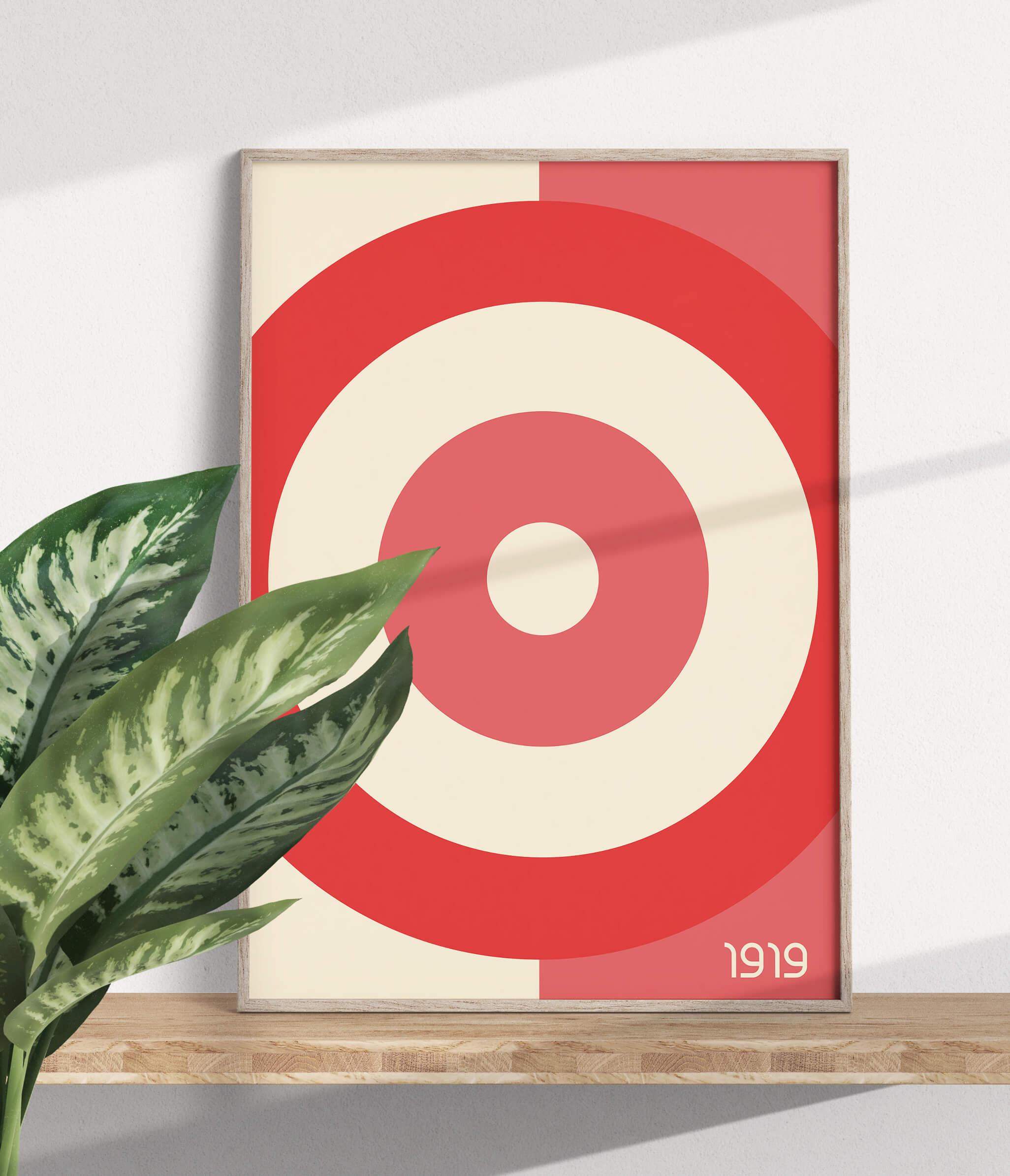 Geometrisk 1919 Billedvæg