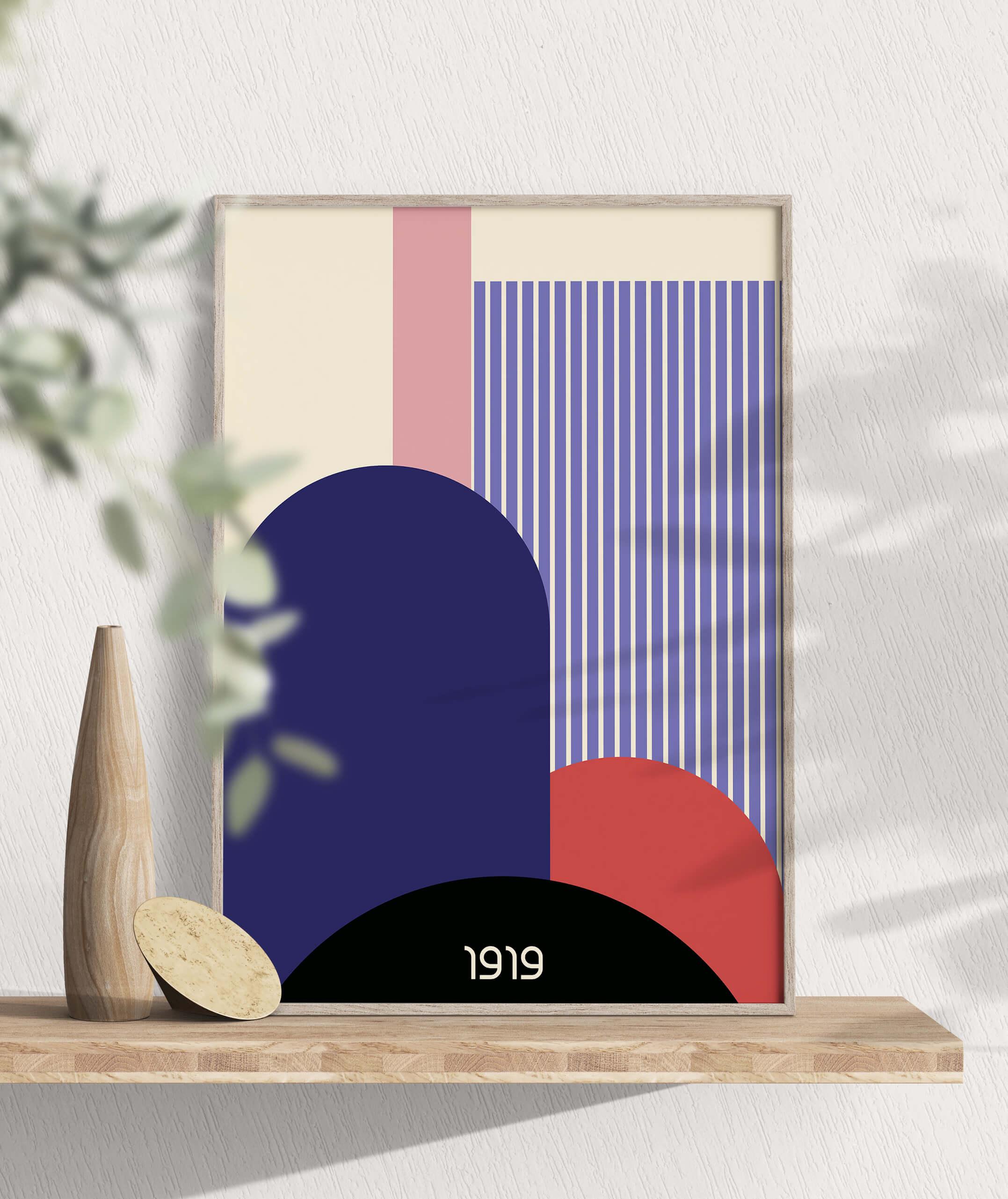 Geometrisk 1919 Billedvæg