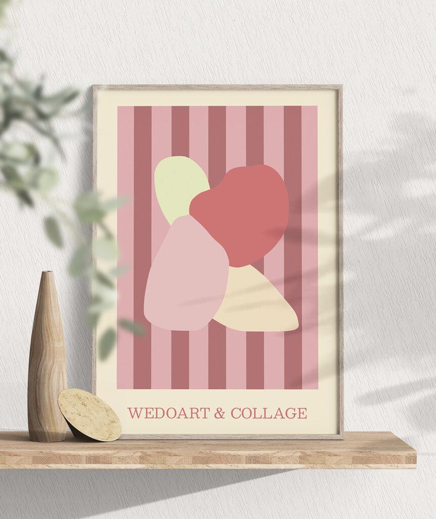 The Collage Four - WeDoArt Shop - Grafiske plakater og billedrammer i høj kvalitet