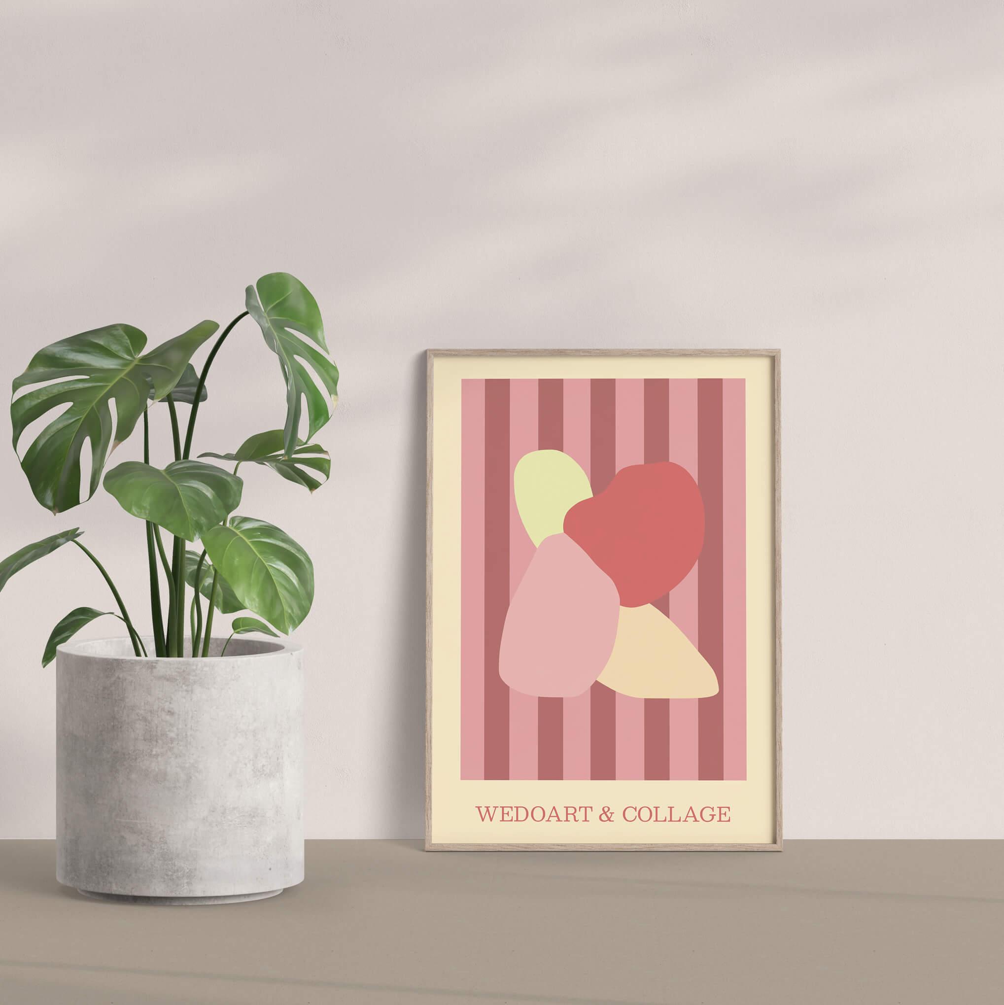 The Collage Four - WeDoArt Shop - Grafiske plakater og billedrammer i høj kvalitet