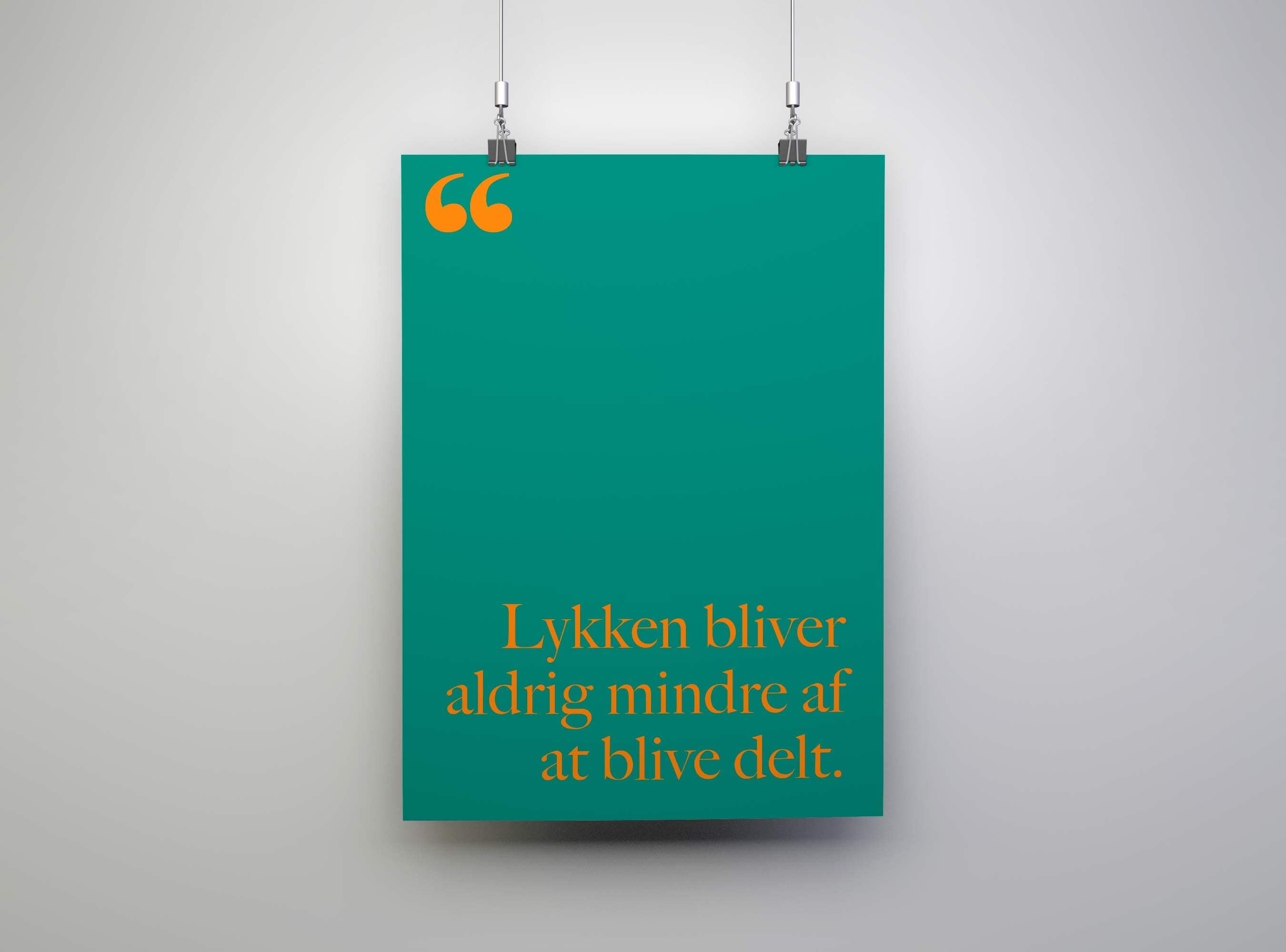 The Quote Four - WeDoArt Shop - Grafiske plakater og billedrammer i høj kvalitet