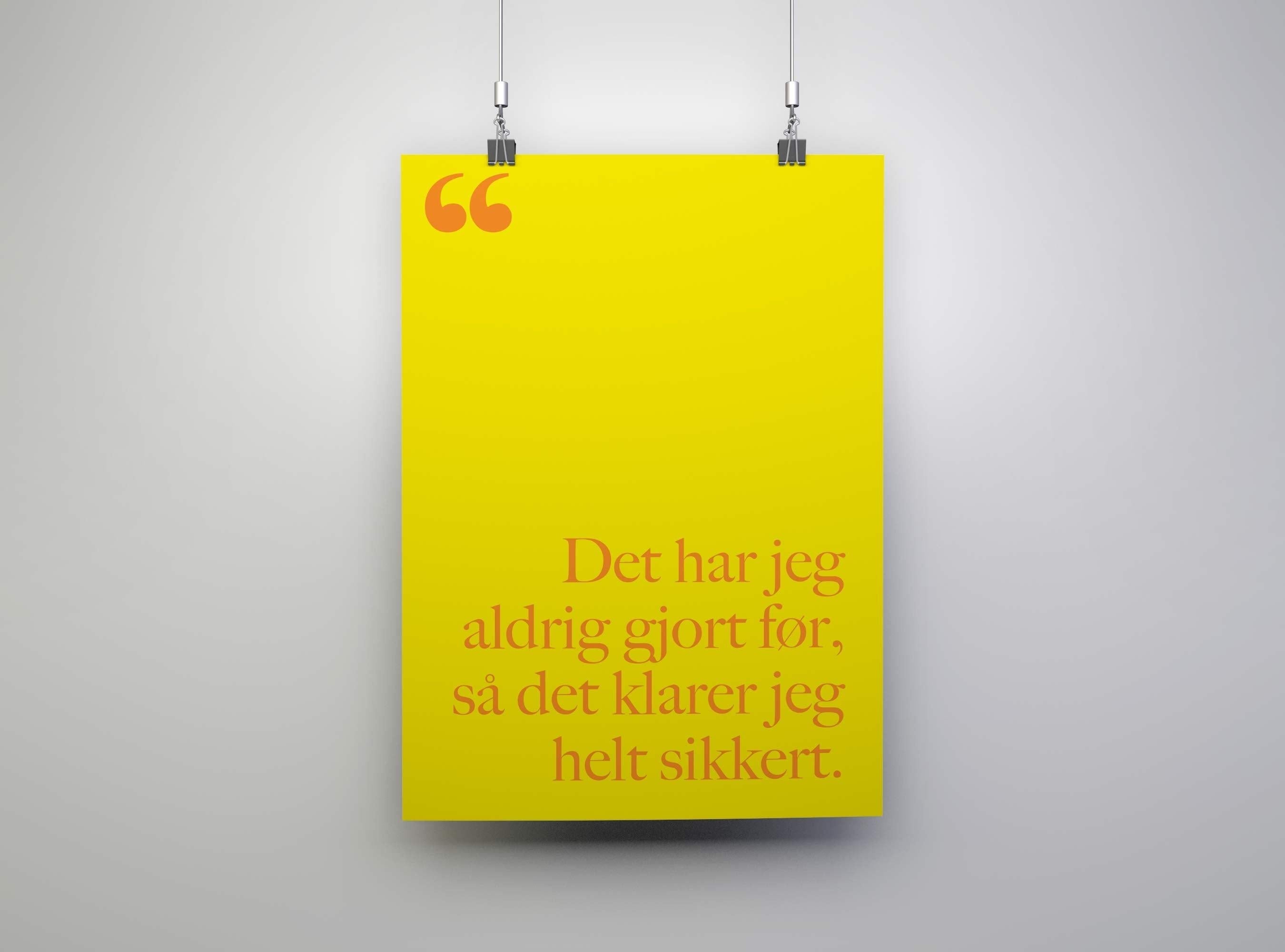 The Quote One - WeDoArt Shop - Grafiske plakater og billedrammer i høj kvalitet