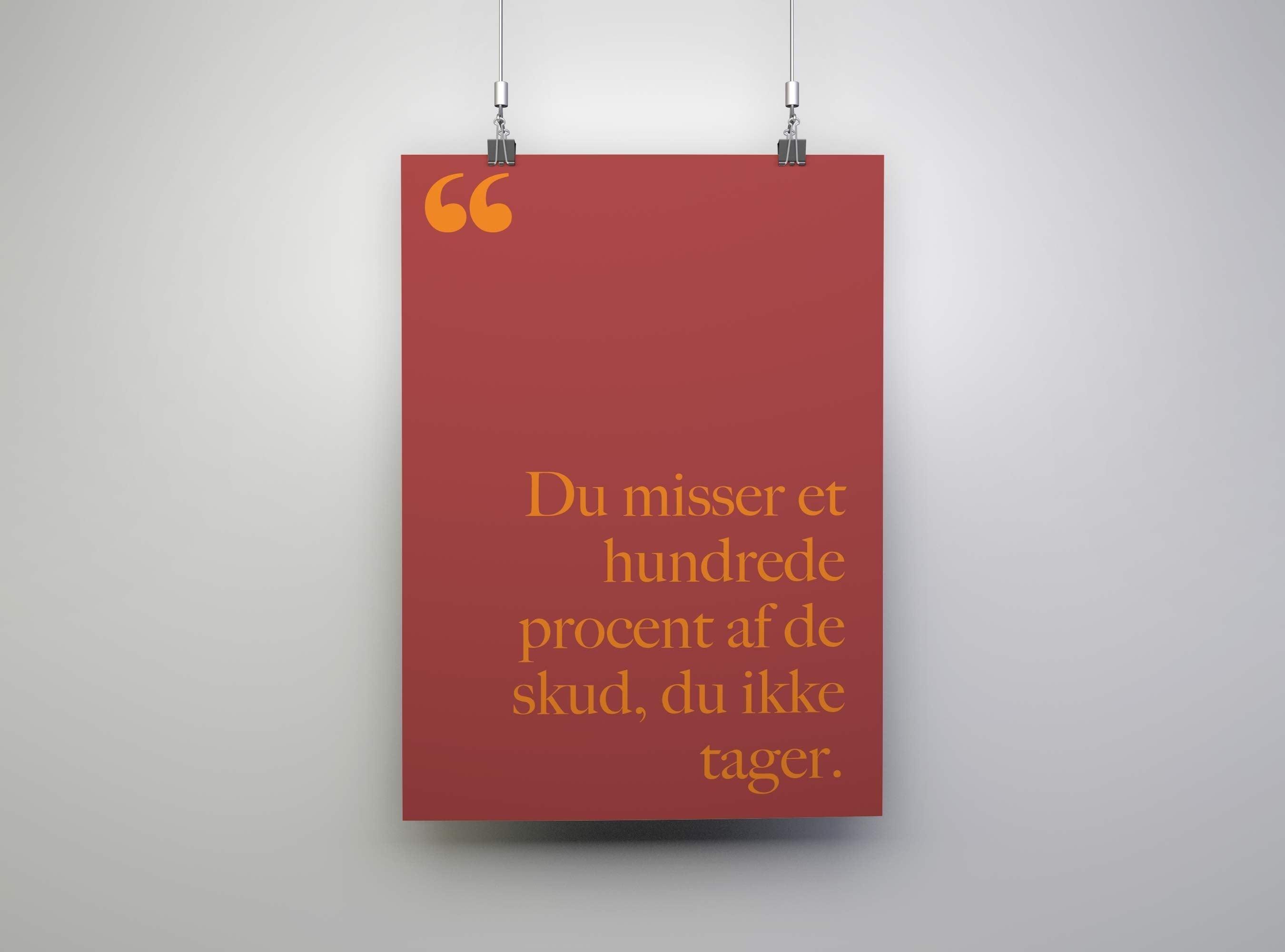 The Quote Three - WeDoArt Shop - Grafiske plakater og billedrammer i høj kvalitet