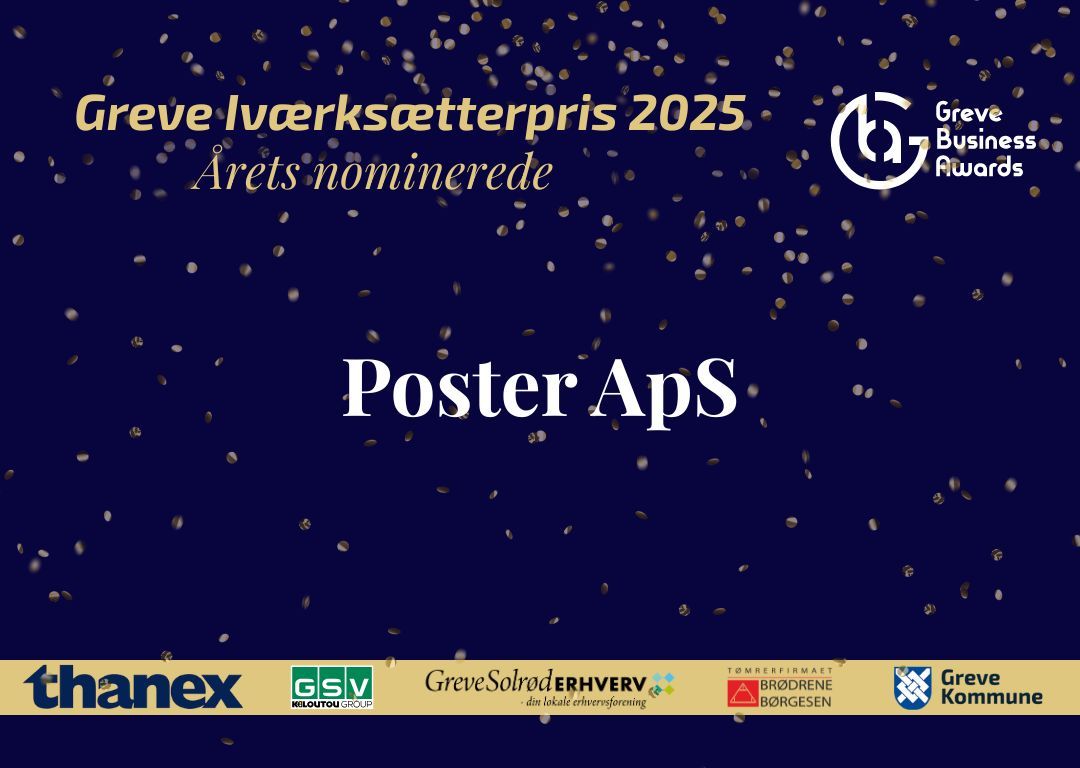Posters er nomineret til årets iværksætter