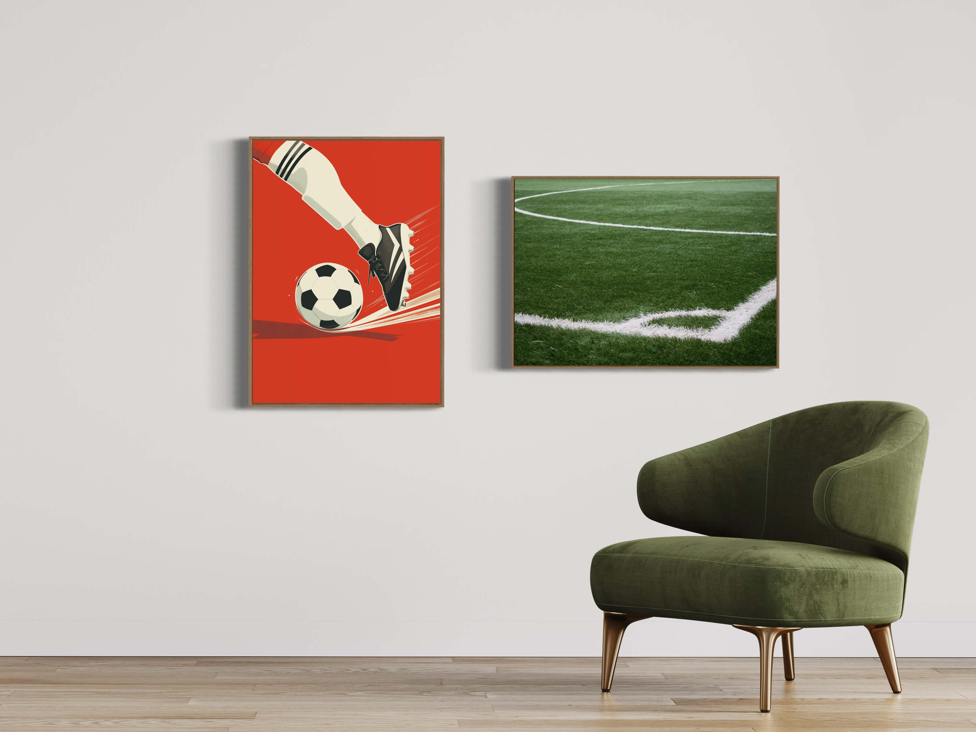 Sportsplakater - fodbold i kunst og design