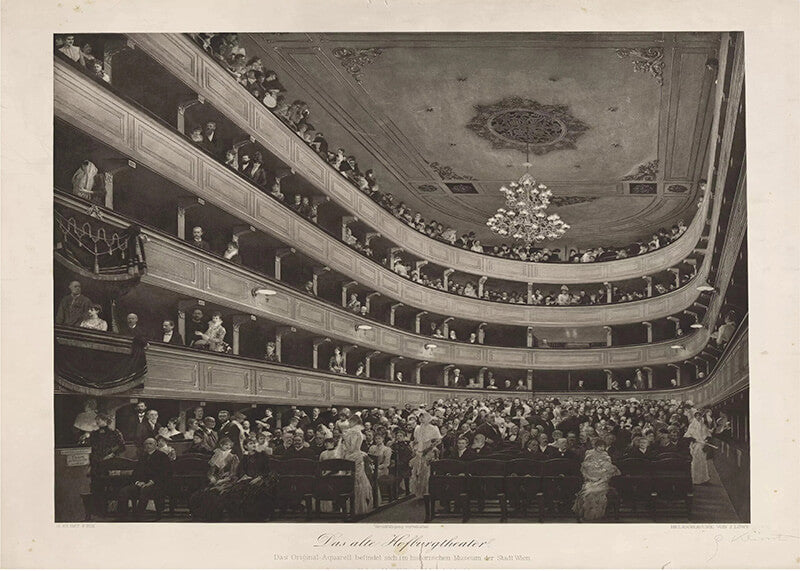 Auditorium in the Old Burgtheater