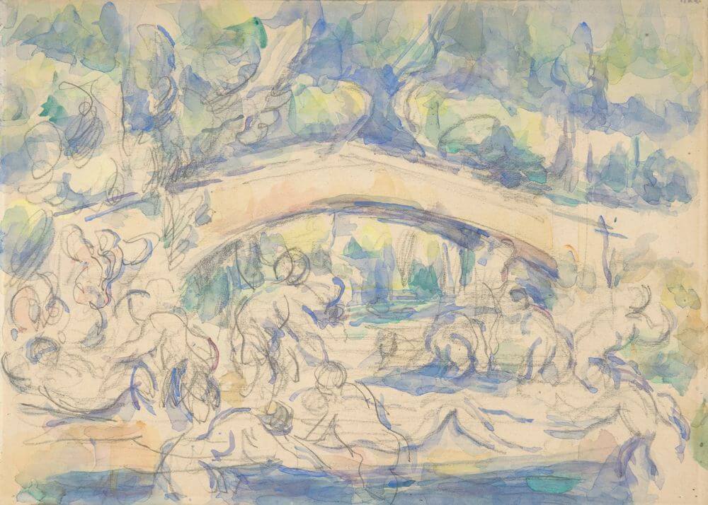 Bathers Under a Bridge