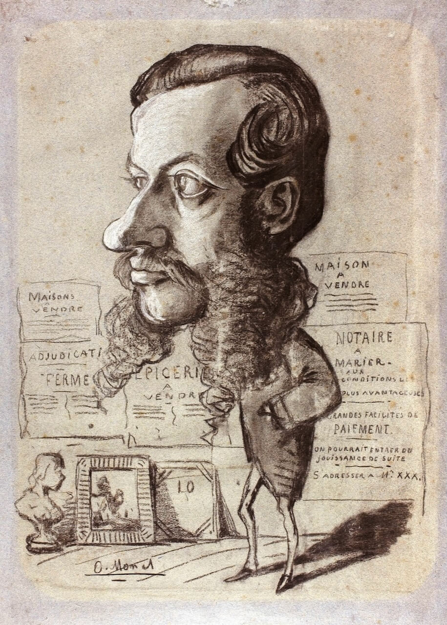 Caricature of Léon Manchon