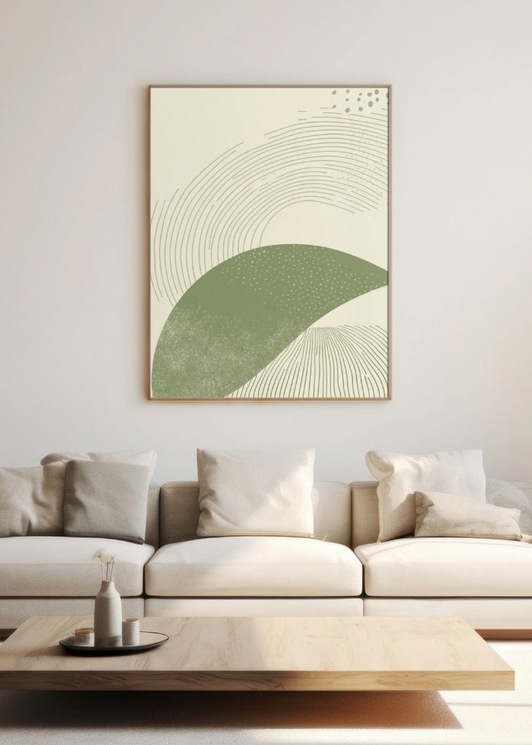 Green abstract art