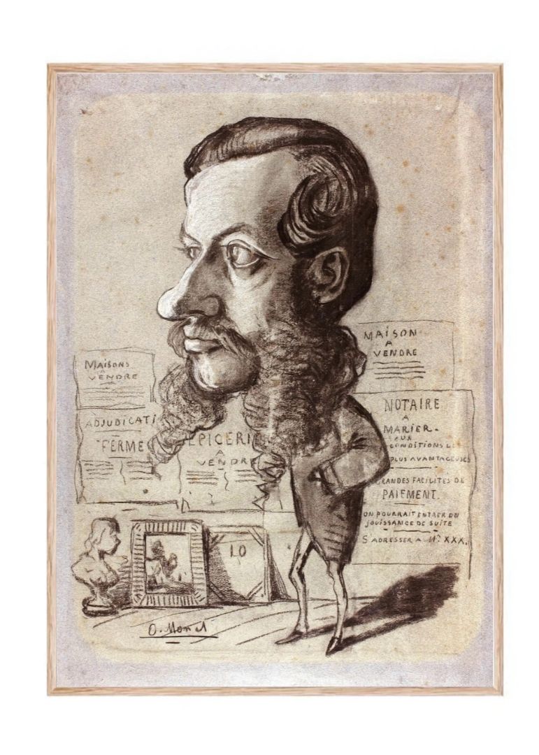 Caricature of Léon Manchon