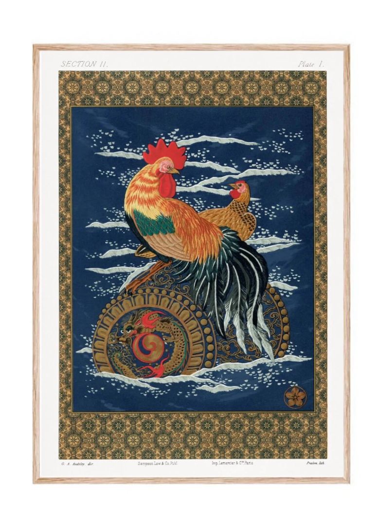 Rooster from the Ornamental Arts of Japan