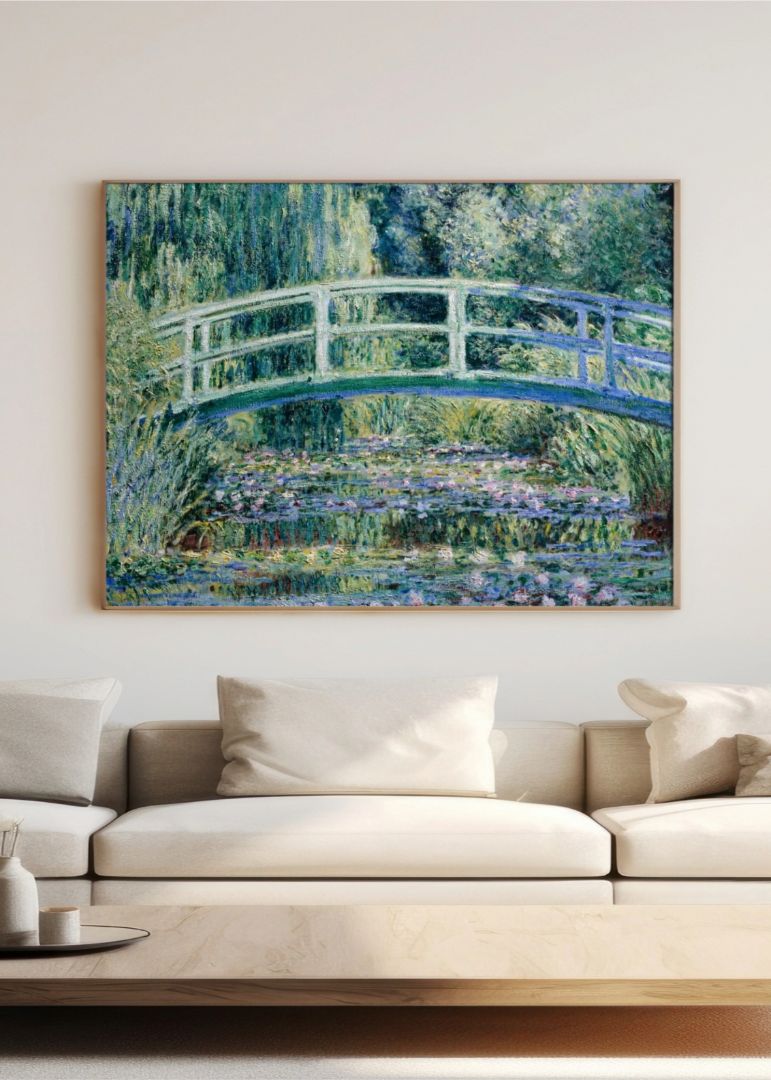 Water Lilies and Japanese Bridge