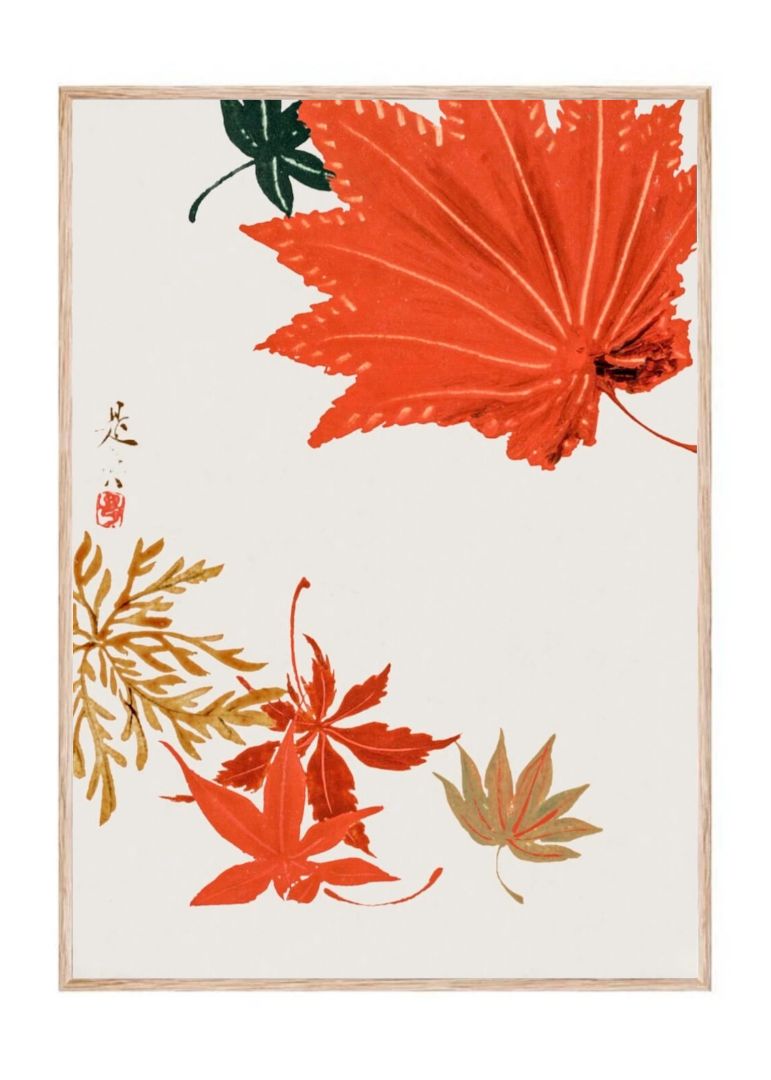 Maple Leaves by Shibata Zeshin