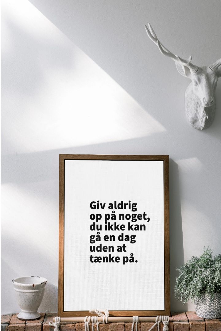 Giv aldrig op på noget