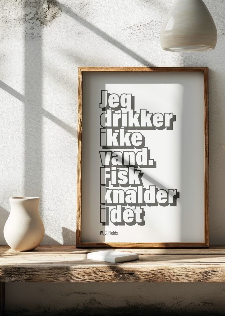 Jeg drikker ikke vand