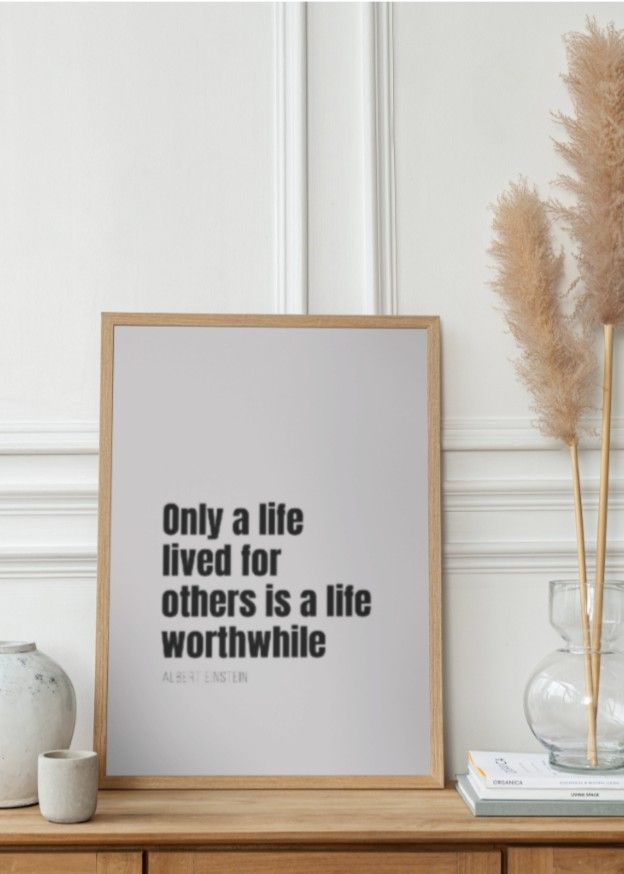 Only a life lived for others