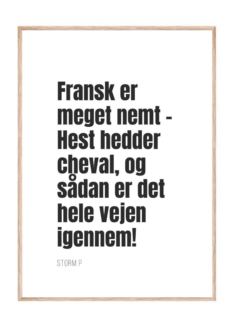 Fransk er meget nemt