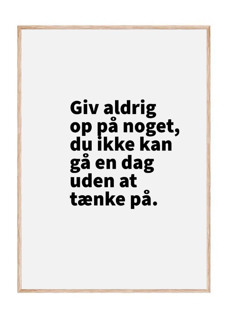 Giv aldrig op