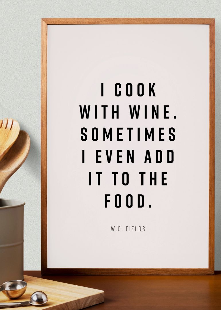 I cook with wine. sometimes i even add it to the food