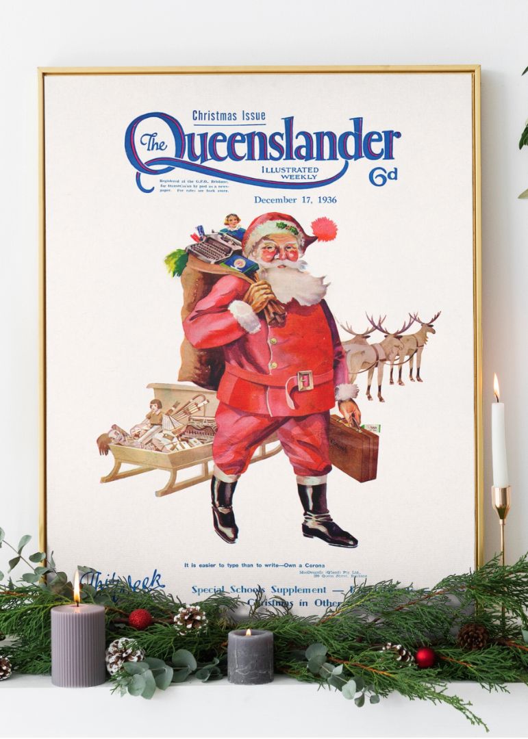 Illustrated front cover from The Queenslander December 17 (1936)