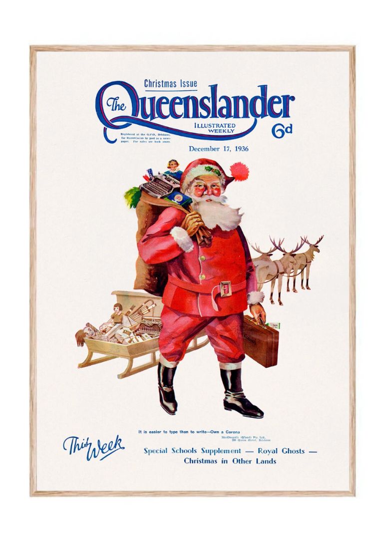 Illustrated front cover from The Queenslander December 17 (1936)