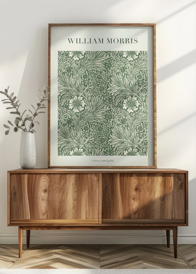 Green marigold af William Morris